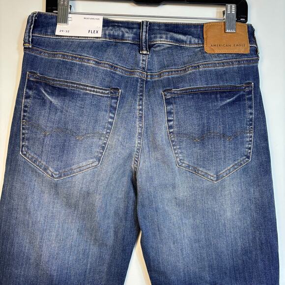 American Eagle Mens Original Straight Jeans size 29/32 Rigid Dark Wash NWT - Picture 5 of 12